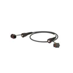 Patch Cord Cat6A IndustrialNet, Blindado S/FTP, Con Plug Industrial y Tapa en Cada Extremo, 1 Metro