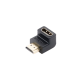Adaptador HDMI de 90 Grados Macho a Hembra / Hacia Abajo / HDMI 2.0  4K@60Hz / Proporciona Flexibilidad Sin Doblar los Cables HDMI