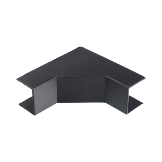 Esquinero Interior Color Negro de PVC Auto Axtinguible, Para Canaleta TMK-1720-N-CC (5220-02003)