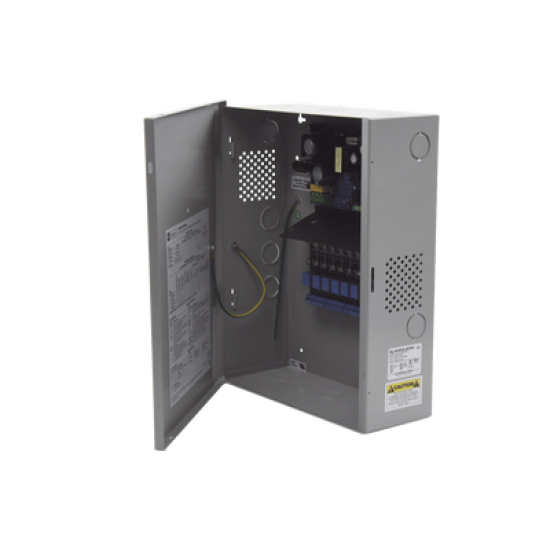 12 o 24 Vcc @ 4 A / Fuente tipo control / 8 circuitos de control ( NO / NC ) / capacidad de respaldo / requiere baterías. 