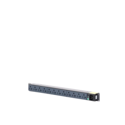 PDU Básico para Distribución de Energía, Enchufe de Entrada NEMA 5-20P, Con 12 Contactos NEMA 5-20R, Instalación Horizontal de 19in, 1UR, 20 Amp, 120 Vca