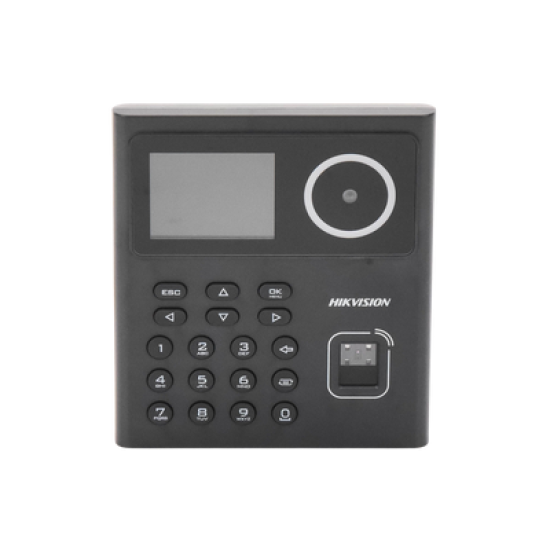 Kit WiFi de Control de Acceso Lite TODO INCLUIDO con Lector de Rostros, Tarjetas y Huellas / 500 Rostros / Compatible con App HIKConnect / Incluye Electroimán  Botón de Salida y Montajes Z y L para imán 