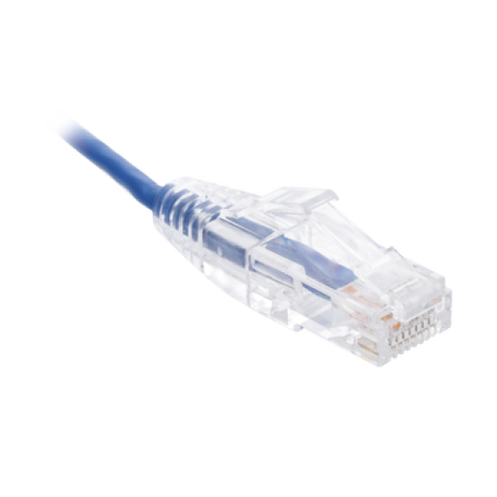 Cable de Parcheo Slim UTP Cat6 - 1.5 m Azul Diámetro Reducido (28 AWG)