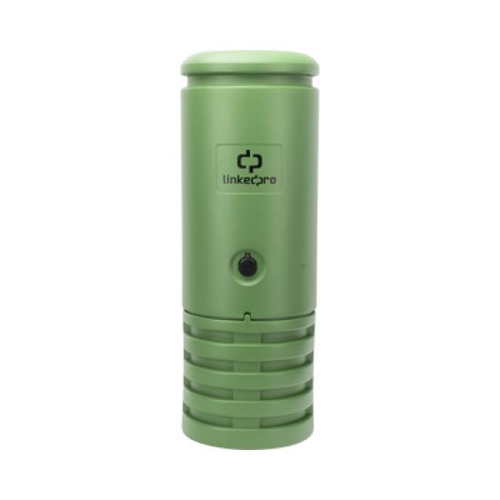 Pedestal para Cajas de Empalme de Fibra Óptica Cilíndrico Color Verde con Bracket Estandar (No incluye caja de empalme)