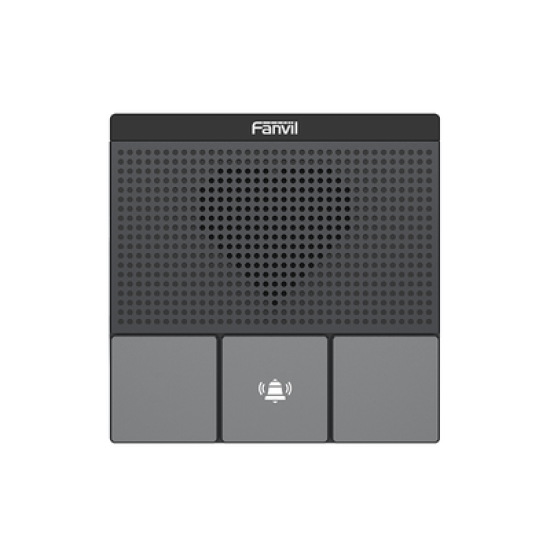 Mini Intercomunicador Wi-Fi para hotelería, hospitales, con diseño elegante, PoE, 3 botones, 1 relevador integrado de salida y entrada.