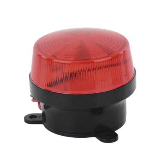 Mini estrobo color Rojo con montaje de pestaña.