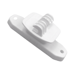 Aislador de Paso Blanco reforzado para cercos eléctricos, resistente al clima extremoso