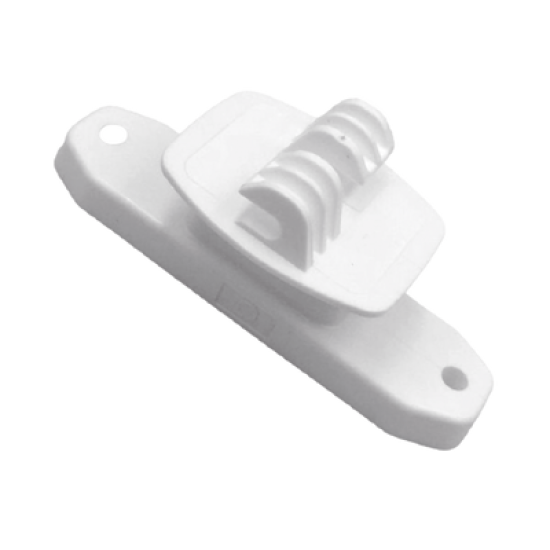 Aislador de Paso Blanco reforzado para cercos eléctricos, resistente al clima extremoso