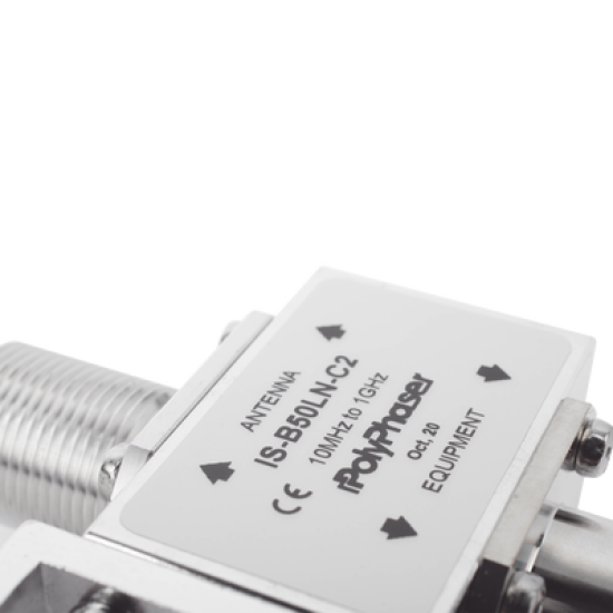 Protector RF Coaxial Para 10 - 1000 MHz de Ceja Frontal y Conectores N Hembra en Ambos Lados, 50 Ω