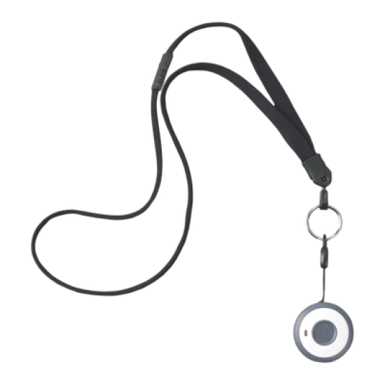 Botón de Pánico, Puede Usarse Alrededor del Cuello, en una Pulsera, un Clip o Montarse en Escritorio / Batería de Larga Duración 3-5 años