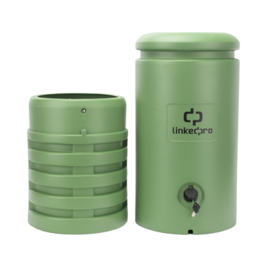 Pedestal para Cajas de Empalme de Fibra Óptica Cilíndrico Color Verde con Bracket Estandar (No incluye caja de empalme)