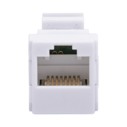Acoplador UTP Cat6A hembra RJ45 a RJ45 hembra Color Blanco