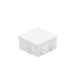 Caja de derivación de PVC Auto-Extinguible con 10 entradas, tapa y tornillo de media vuelta de 1/4