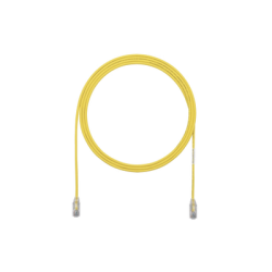 Cable de Parcheo TX6, UTP Cat6, Diámetro Reducido (28AWG), Color Amarillo, 5ft 