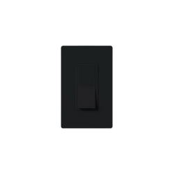 Switch un solo polo 15 Amp negro nigth