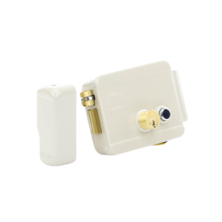 Cerradura Eléctrica / Incluye Llave /Con Botón integrado / Izquierda / Exterior