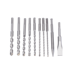 Juego con 10 piezas de brocas y cinceles SDS PLUS