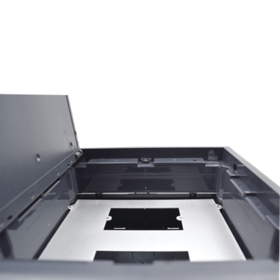 Caja de piso para dos módulos universales (Socket M2), para alimentación eléctrica y redes de datos (11000-33401) No incluye faceplates  