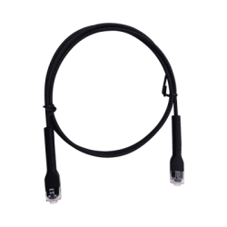 Cable de Parcheo Ultra Slim Con Bota Flexible UTP Cat6 - 3 m Negro Diámetro Reducido