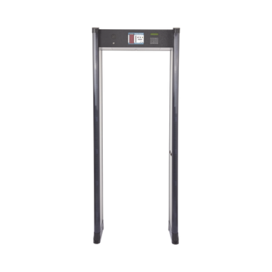 Arco Detector de Metales de 6 Zonas con Anclaje para Fijarse al Piso. Incluye Sensor IR para evitar falsas Alarmas / Certificado por la Administración Federal de Aviación de EE. UU. (FAA)