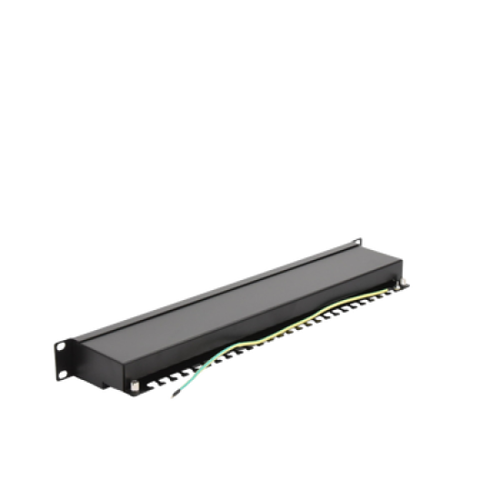 Panel de parcheo de impacto Blindado (STP) de 24 puertos Cat5e, 19in