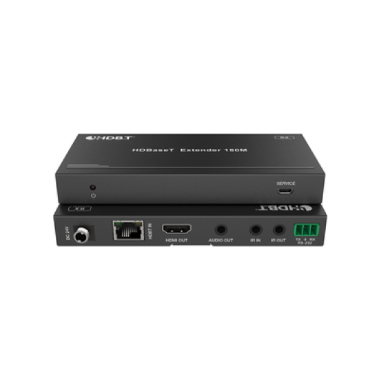 Splitter mas Extensor de Video | 1x4 | ProAV | HDBaseT™ | 120m en 4K@60Hz | 150m en 1080p@60Hz | Cat6/6a/7 | Gestión Avanzada EDID | Control IR y RS232 | PoC | Salida de Audio