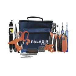 Kit de Herramientas Pro para Instalación de Fibra Óptica con accesorios de limpieza de puertos/conectores y desforradoras de fibra óptica  