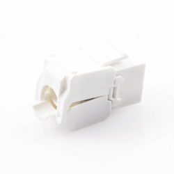 Módulo Jack Keystone Cat5e (toolless), con terminación en ángulo 180 º Color Blanco, Compatible con Faceplate y Patchpanel Linkedpro