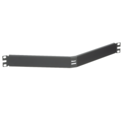 Tapa Ciega Para Rack Estándar de 19in, Angulado, de Acero, 1UR, Color Negro