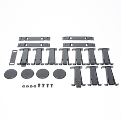 Organizador Vertical CableTek, Doble (Frontal y Posterior), Para Rack Abierto de 45 Unidades, 6 in de Ancho, Color Negro