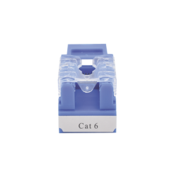 Módulo Jack 110 Cat6, Keystone para faceplate - Color Azul