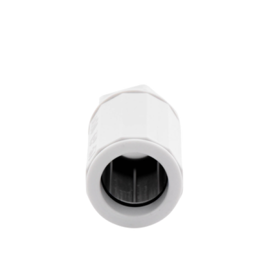 Conector de tubería rígida a caja (Racor), PVC Auto-extinguible, de 20 mm