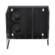 Caja de Conexión de Fibra Óptica, Para Montaje en Pared, Acepta 2 Placas FAP o FMP, Hasta 48 Fibras, Color Negro