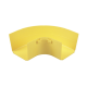 Ángulo Recto a 90º Horizontal, Para Canaletas FiberRunner™ 4X4, Color Amarillo