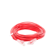 Cable de Parcheo Slim UTP Cat6A - 10 m Rojo Diámetro Reducido (28 AWG)