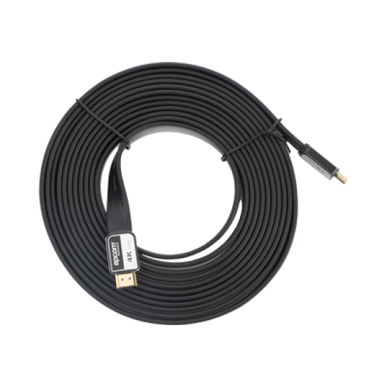 Cable HDMI de 5m | Alta Definición | Version 2.0 | Alta velocidad 18Gbps | 4K@60Hz | Conectores Chapados en Oro | Tipo Plano