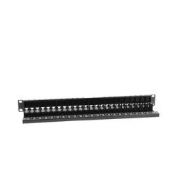 Patch Panel UTP Z-MAX de 24 puertos, Precargado con Jacks Categoría 6, Plano, 1UR