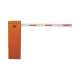 Barrera vehicular derecha / Soporta brazo de hasta 3 m / Apertura en 1.5 s /Final de carrera ajustable por programación / Movimiento fluido / Diseño elegante color naranja