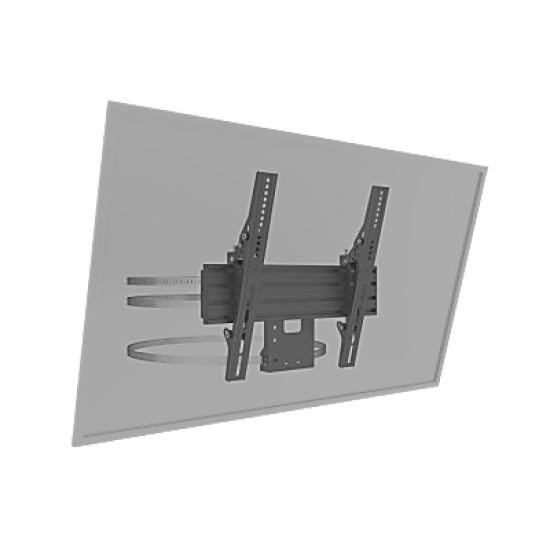 MONTAJE PARA PANTALLAS DE 32 A 65 PULGADAS EN COLUMNA| VESA 100 X 100 HASTA 400 X 400 | COLOR NEGRO| CAP. MAX 35KG