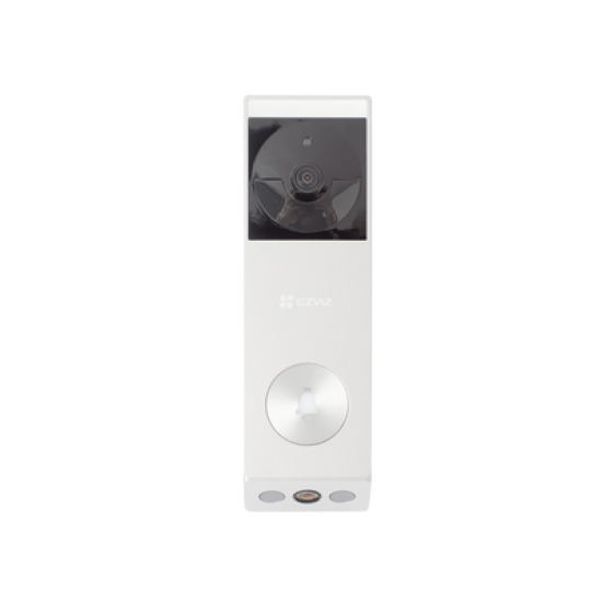 Doorbell de Bateria Recargable con Transformador o Panel Solar (Incluye Panel) / 3 megapíxel / Doble Lente / Protección IP65 / Audio de Dos Vías