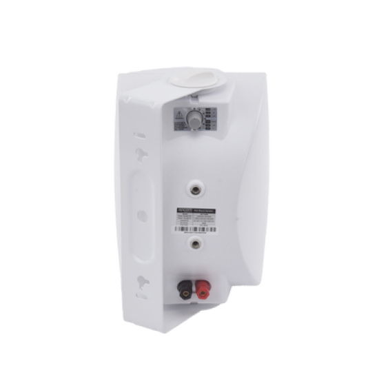 Altavoz de Pared de 2 vías | Woofer 4in + 1.5in | 2.5W - 20W | Para Sistemas 70/100V y 8 ohms | Material ABS | Rejilla y Bracket de Metal | Color Blanco