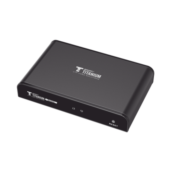 Receptor Compatible para Kits TT-383PRO4.0 / Resolución 1080P@60Hz / Cat 5e/6 / Distancia de 120 m / Control IR / Protocolo HDbitT / Compatible con Switch Gigabit .