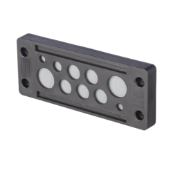 Pasacable de 10 Orificios de Marco Rectangular, IP65, 4.41