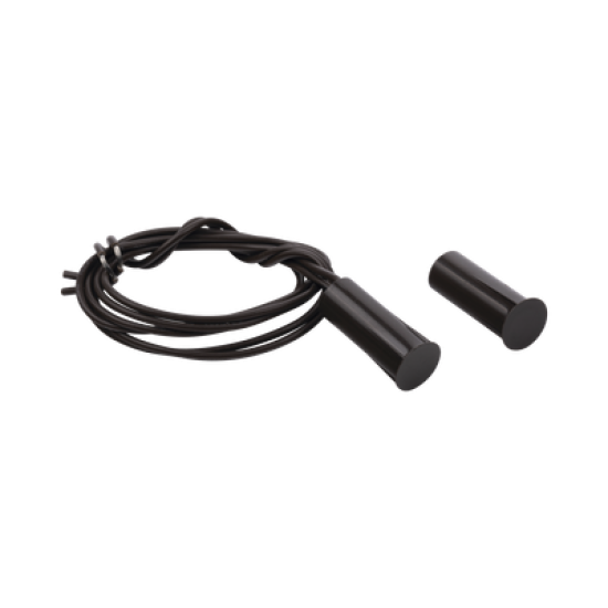 Contacto magnético para puertas y ventanas aluminio y madera de empotrar color café /GAP: 19mm 