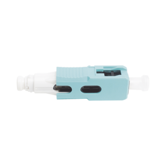 Conector de Fibra Óptica pre-pulido LightBow SC Simplex, multimodo 50/125 (OM3/OM4), re-terminable, color Aqua