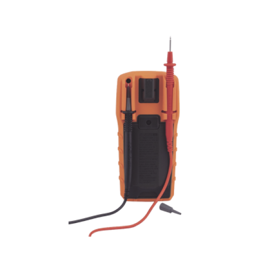 Multímetro Digital con Selección Manual Rango 600V CAT III con Protección de Alerta LED del Cable de Prueba