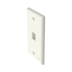 Placa de Pared Vertical, Salida Para 1 Puerto Keystone, Color Blanco Mate