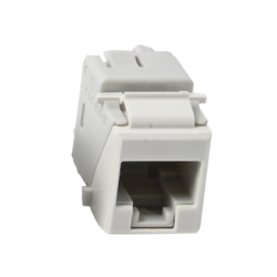 Jack UltraMAX Cat6, UTP, Tipo Keystone, Color Blanco, Punch Down