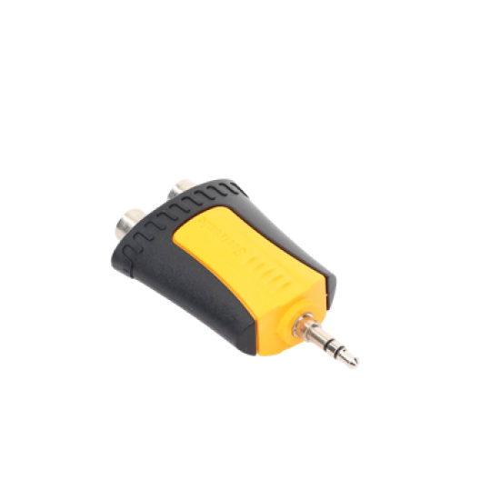 Conector Estéreo | 3.5 mm - 2 x conector Hembra RCA | Adaptador de Carcasa de Plástico