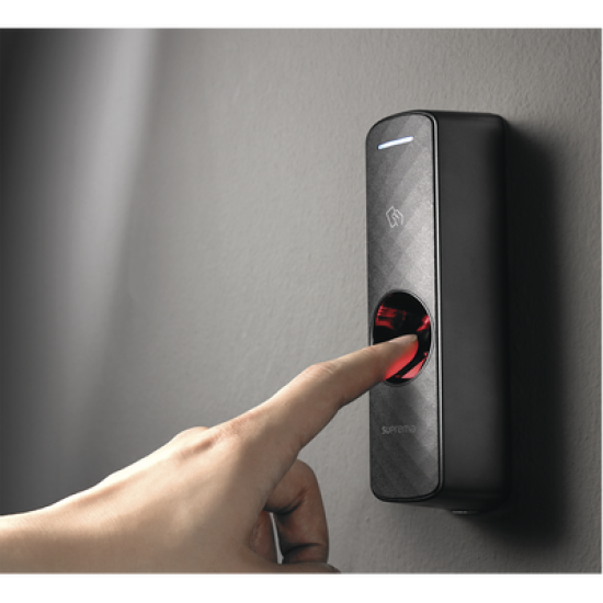 Lector de Huella Esclavo, compatible con cualquier lector suprema de 2da generación. Multiformato (125KHz EM)(13.56MHz MIFARE, DESFire/EV1,FeliCa, NFC)